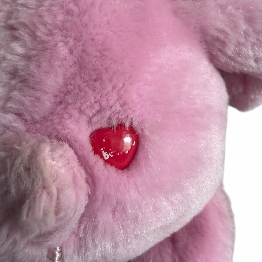 2007 Care Bears Cheer Bear Pink Rainbow Plush - Picture 7 of 7